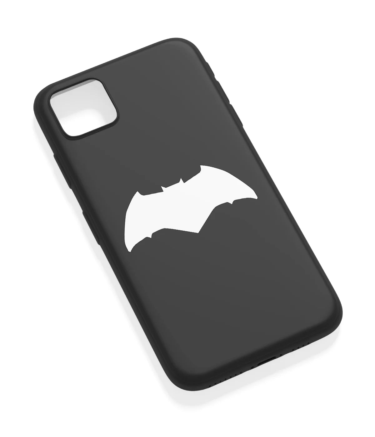 An angled view of a soft silicone case featuring a vibrant design.