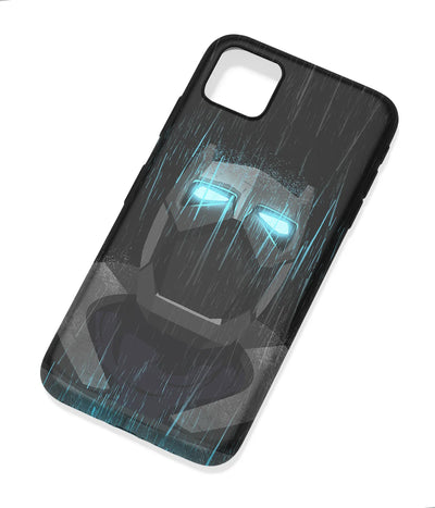 An angled view of a soft silicone case featuring a colorful design.