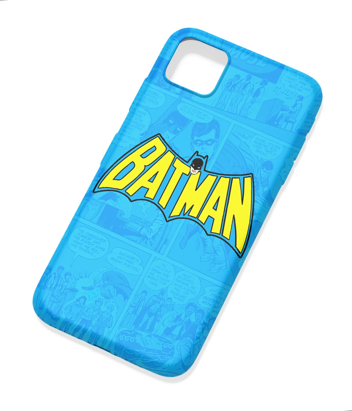 An angled view of a soft silicone case featuring a colorful design.