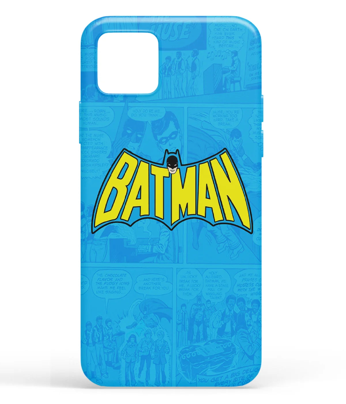 A front-on view of soft silicone phone case with a colorful design.