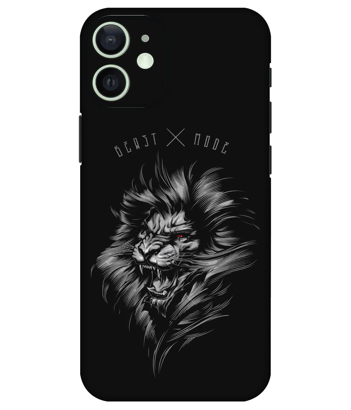 Image of a phone case featuring a mobile skin with a graphic design.