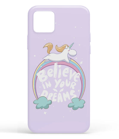 A front-on view of soft silicone phone case with a colorful design.