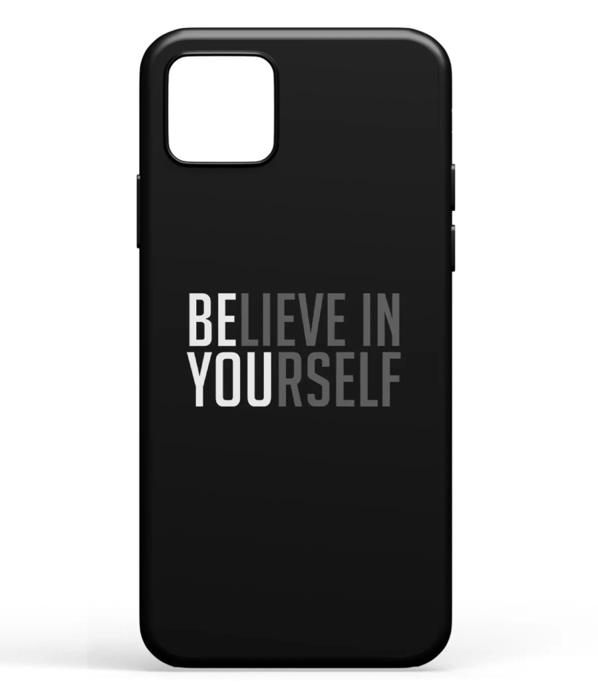 A front-on view of soft silicone phone case with a colorful design.