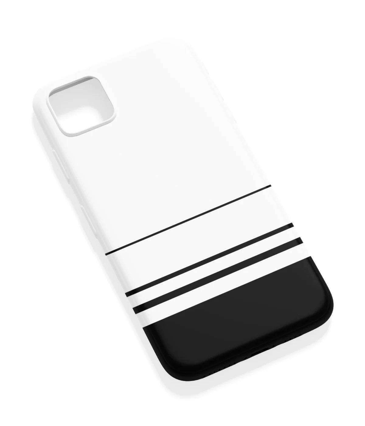 An angled view of a soft silicone case featuring a vibrant design.