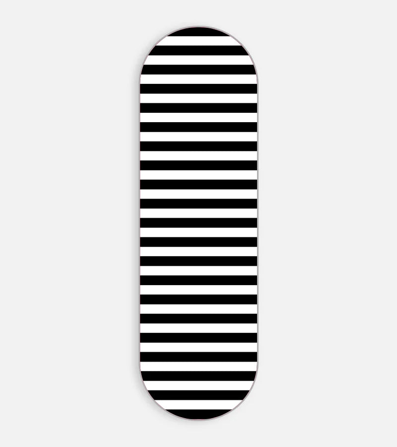 Black And White Stripes Phone Grip Slider