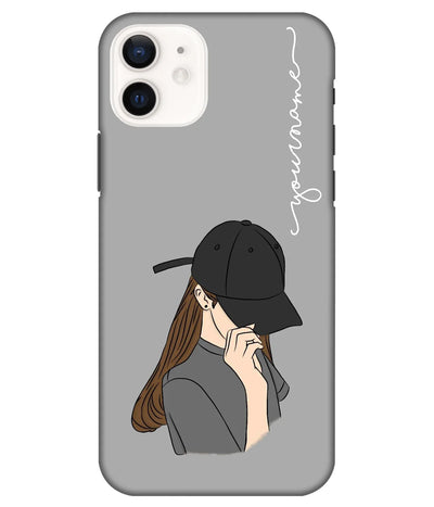 A product shot of a slim hard case with a customizable name.