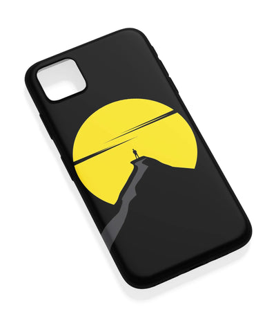 An angled view of a soft silicone case featuring a vibrant design.