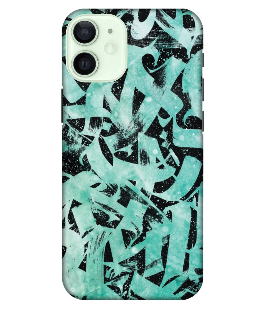 Blue Calligraphy Pattern Slim Hard Case