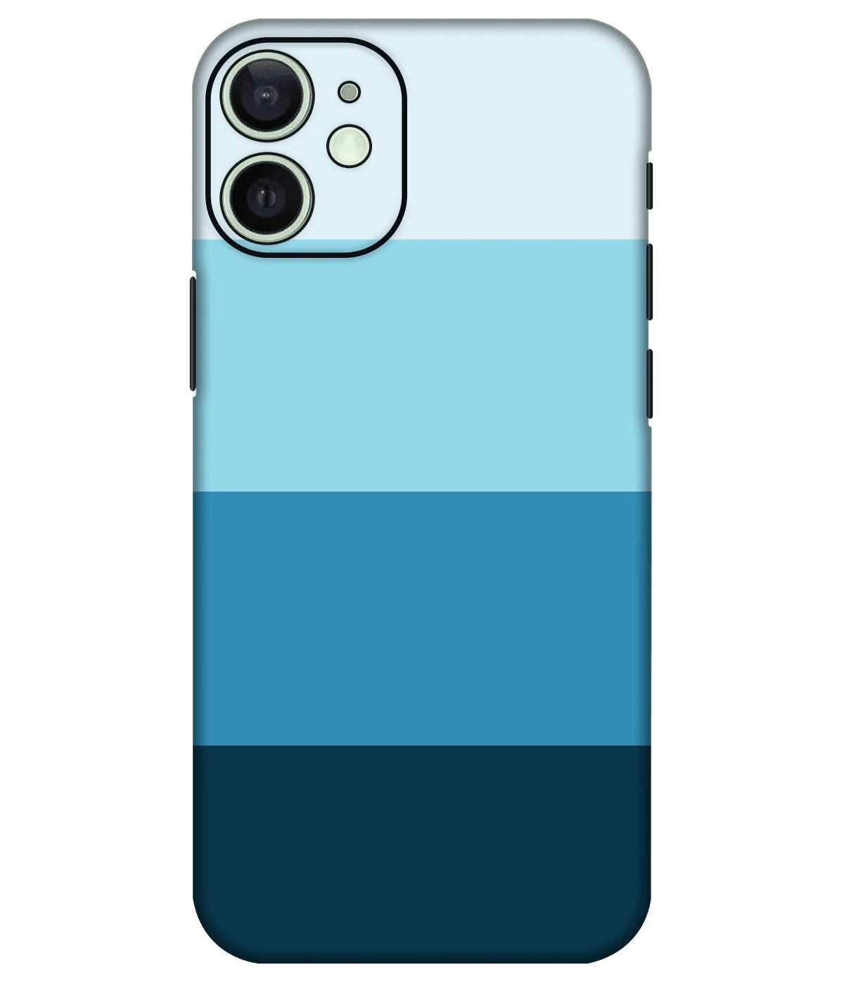 Image of a phone case featuring a mobile skin with a graphic design.