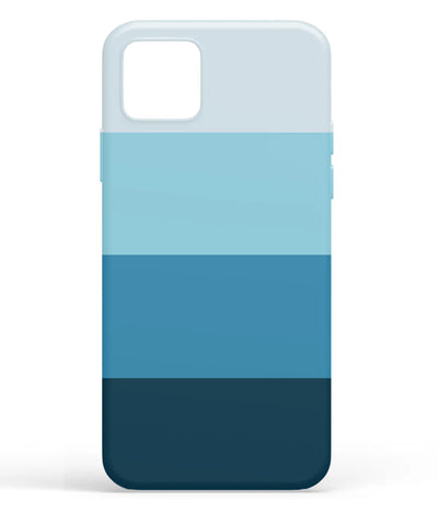 A front-on view of soft silicone phone case with a colorful design.