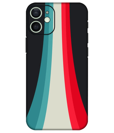 Image of a phone case featuring a mobile skin with a graphic design.