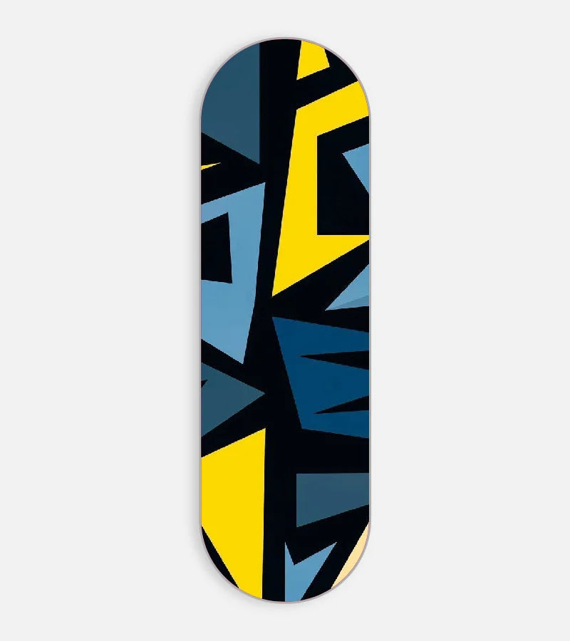Mobile phone grip slider with a colorful design on a white background