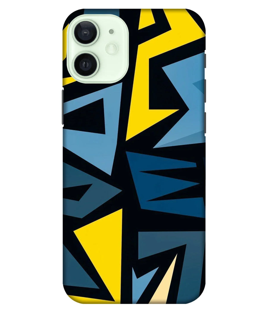 Blue Yellow Graffiti Pattern Slim Hard Case