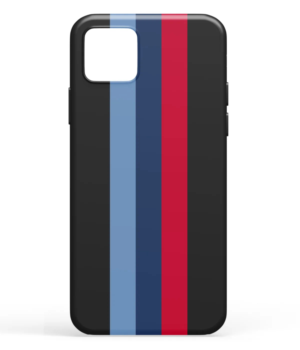 A front-on view of soft silicone phone case with a colorful design.