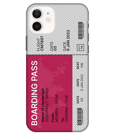 A product shot of a slim hard case with a customizable name.