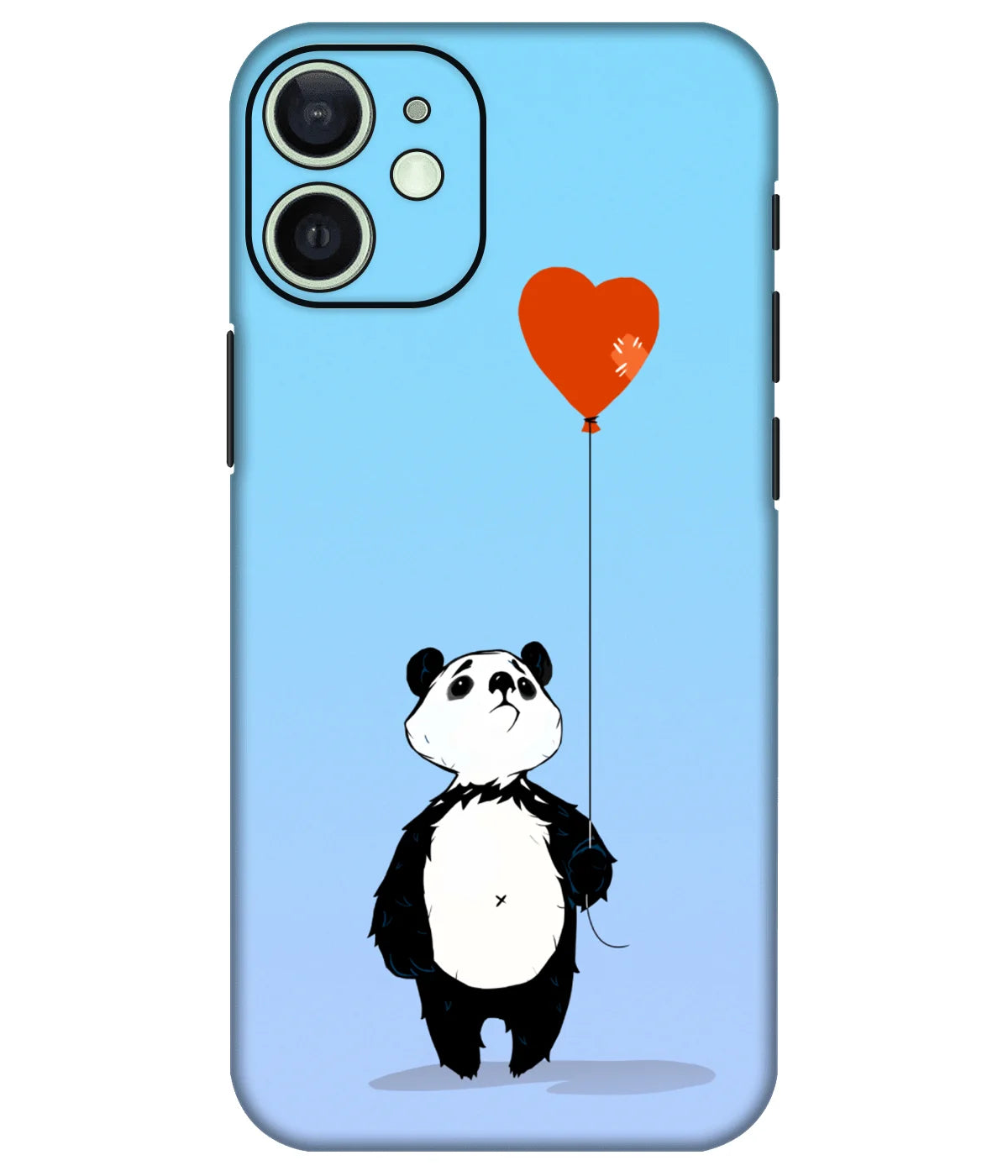 Image of a phone case featuring a mobile skin with a graphic design.