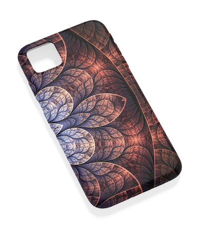 An angled view of a soft silicone case featuring a vibrant design.