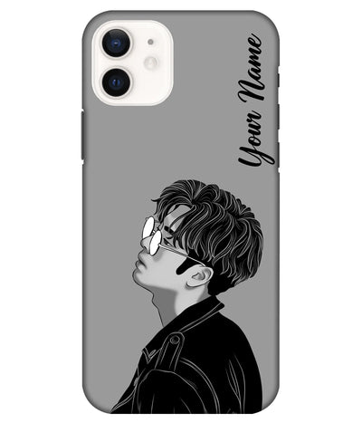 A product shot of a slim hard case with a customizable name.