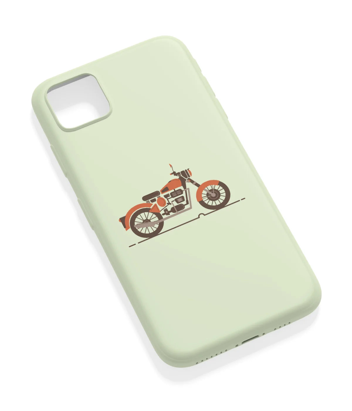 An angled view of a soft silicone case featuring a vibrant design.