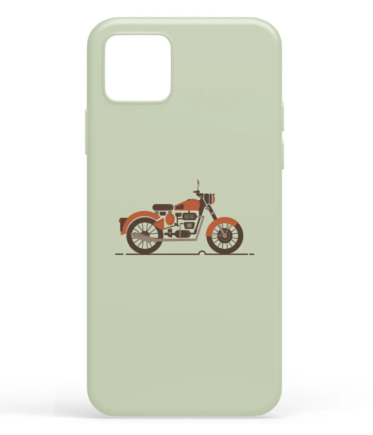 A front-on view of soft silicone phone case with a colorful design.