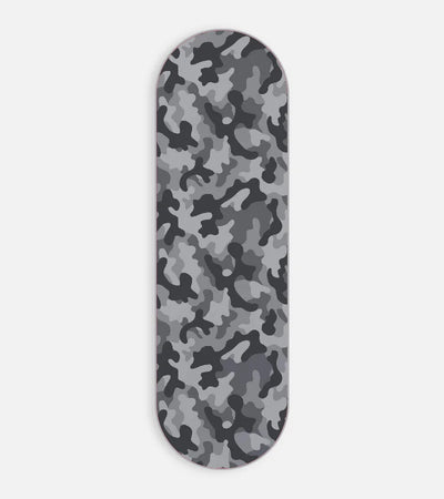 Mobile phone grip slider with a colorful design on a white background