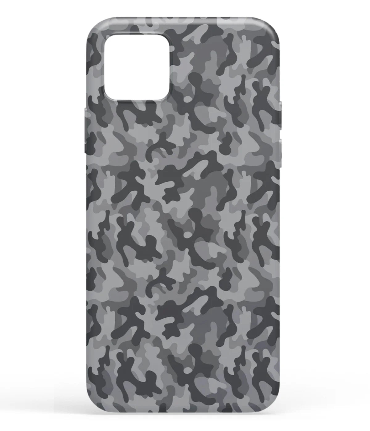 A front-on view of soft silicone phone case with a colorful design.