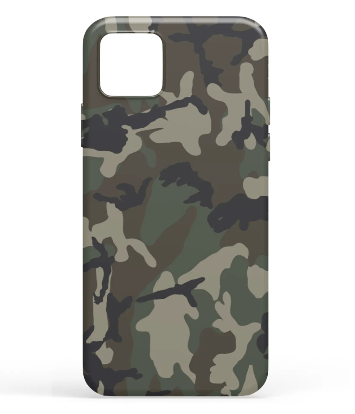 A front-on view of soft silicone phone case with a colorful design.