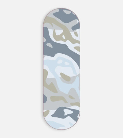 Mobile phone grip slider with a colorful design on a white background