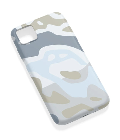 An angled view of a soft silicone case featuring a vibrant design.