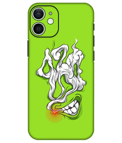 Image of a phone case featuring a mobile skin with a graphic design.