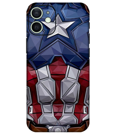 Image of a phone case featuring a mobile skin with a graphic design.