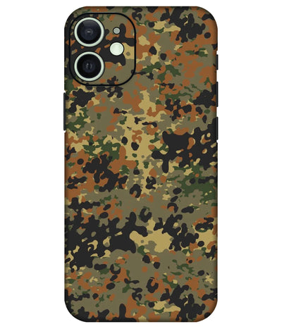 Image of a phone case featuring a mobile skin with a graphic design.