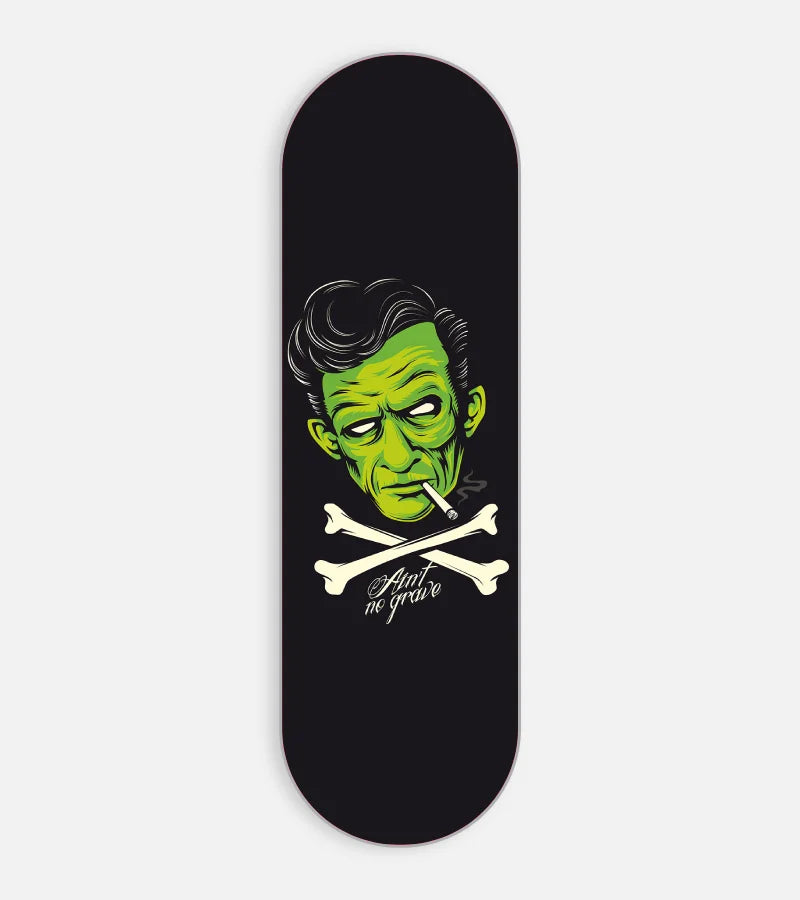 Mobile phone grip slider with a colorful design on a white background.