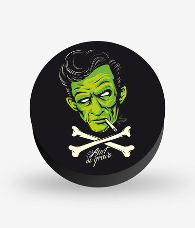 Mobile phone grip with a colorful design on a white background