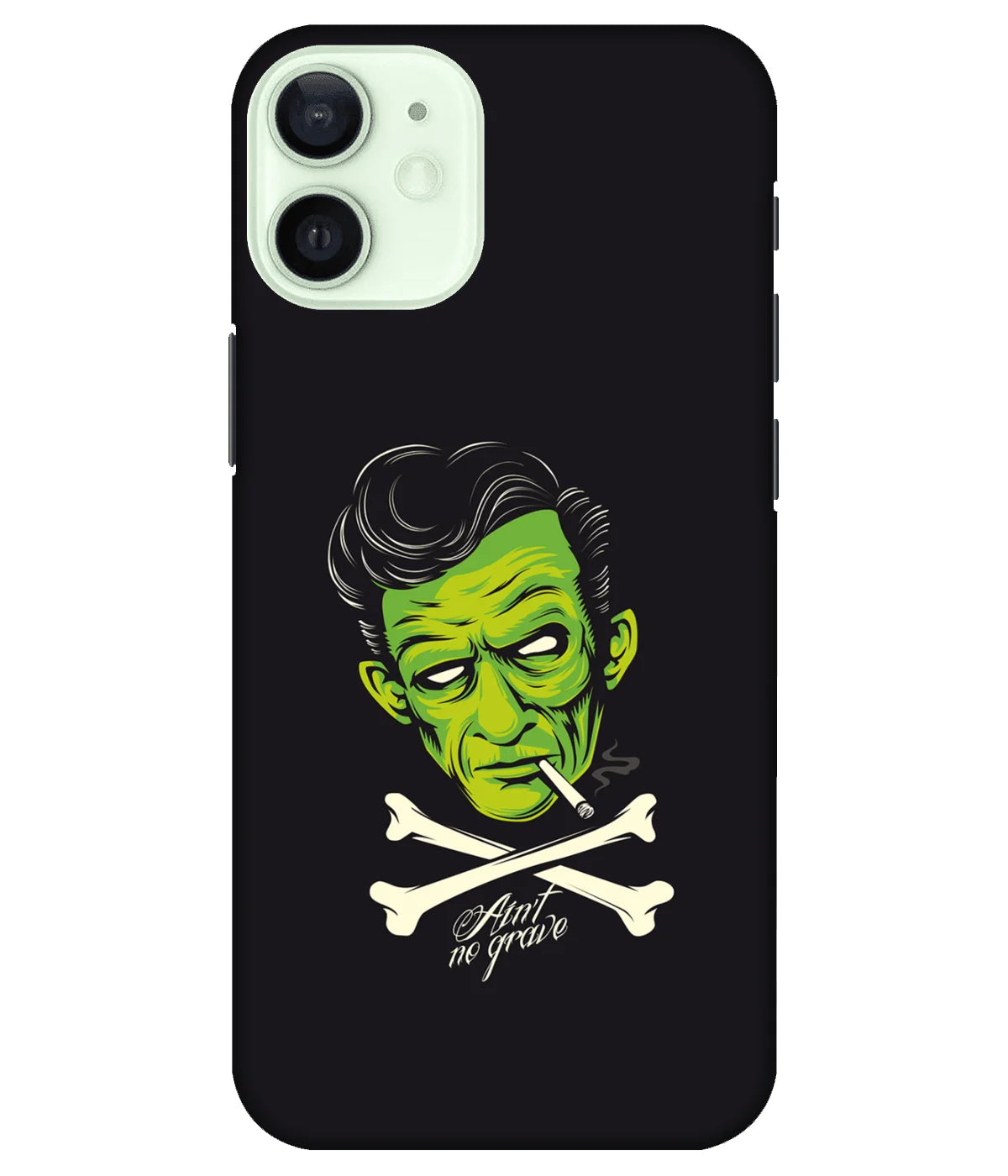 A product shot of a slim hard case with a colorful design.