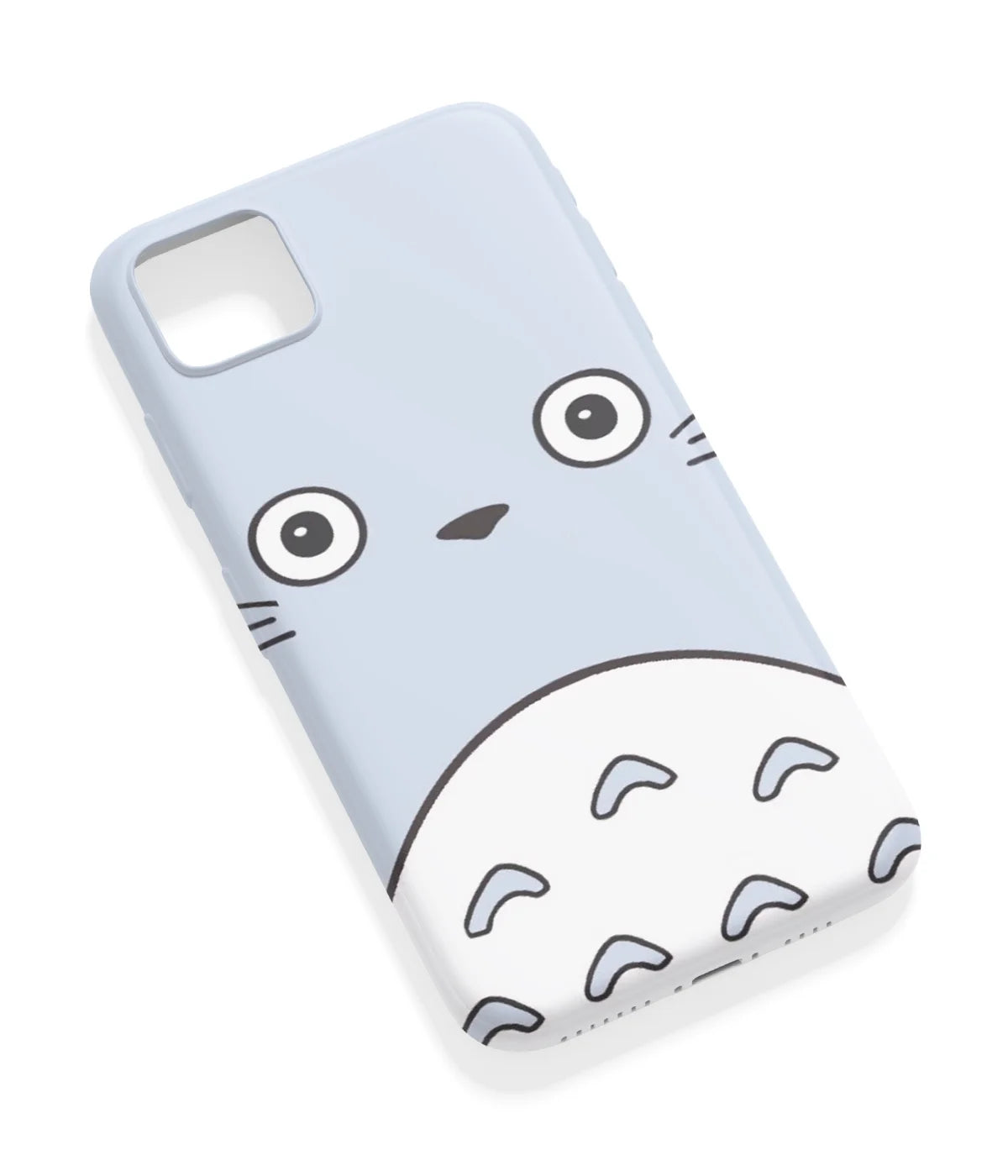 An angled view of a soft silicone case featuring a vibrant design.