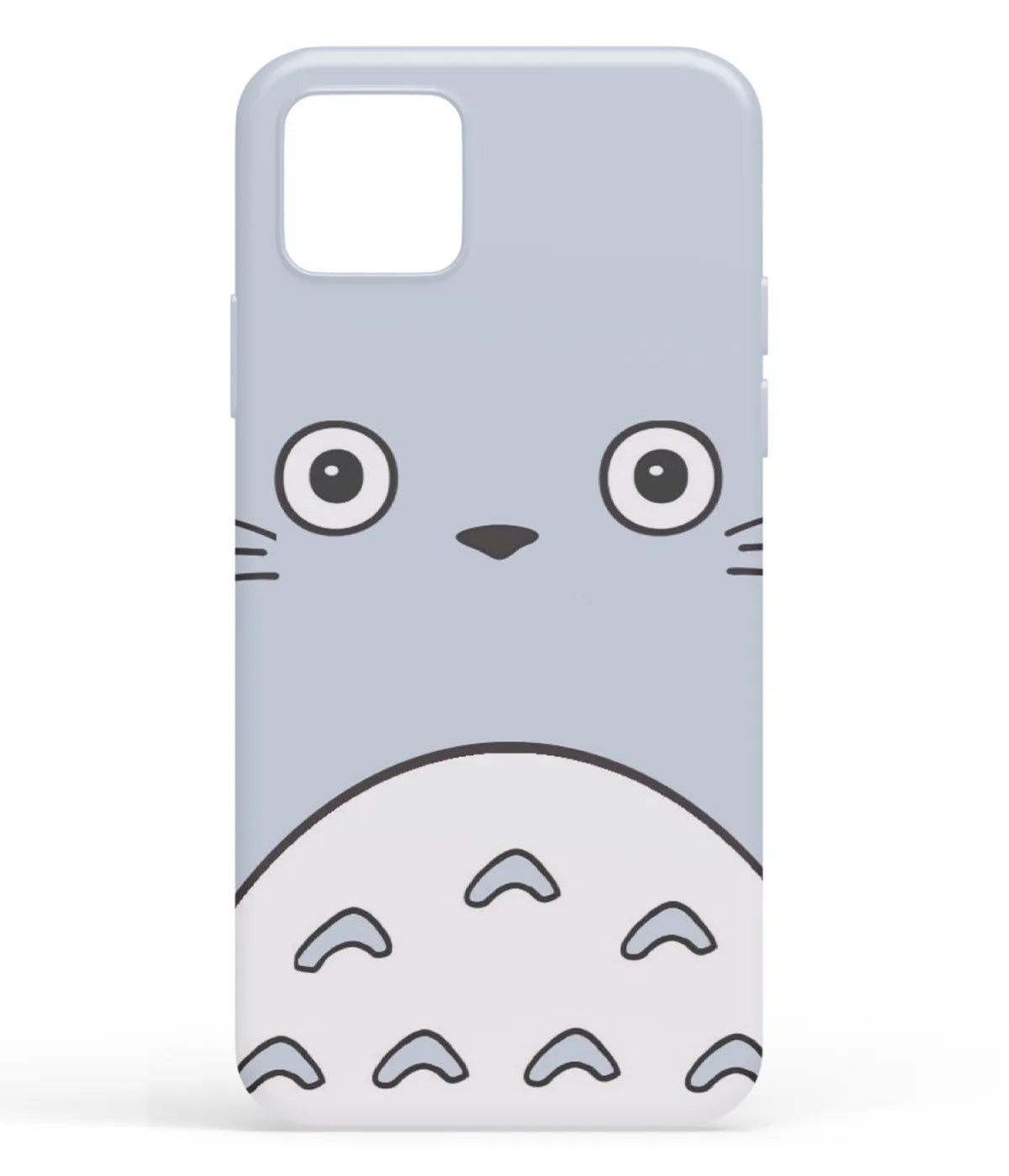 A front-on view of soft silicone phone case with a colorful design.