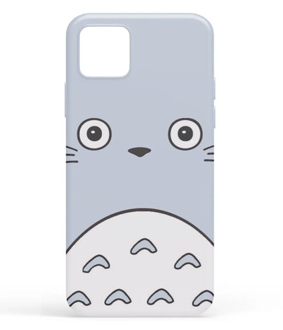 A front-on view of soft silicone phone case with a colorful design.