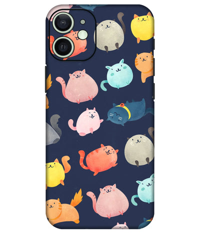 Image of a phone case featuring a mobile skin with a graphic design.