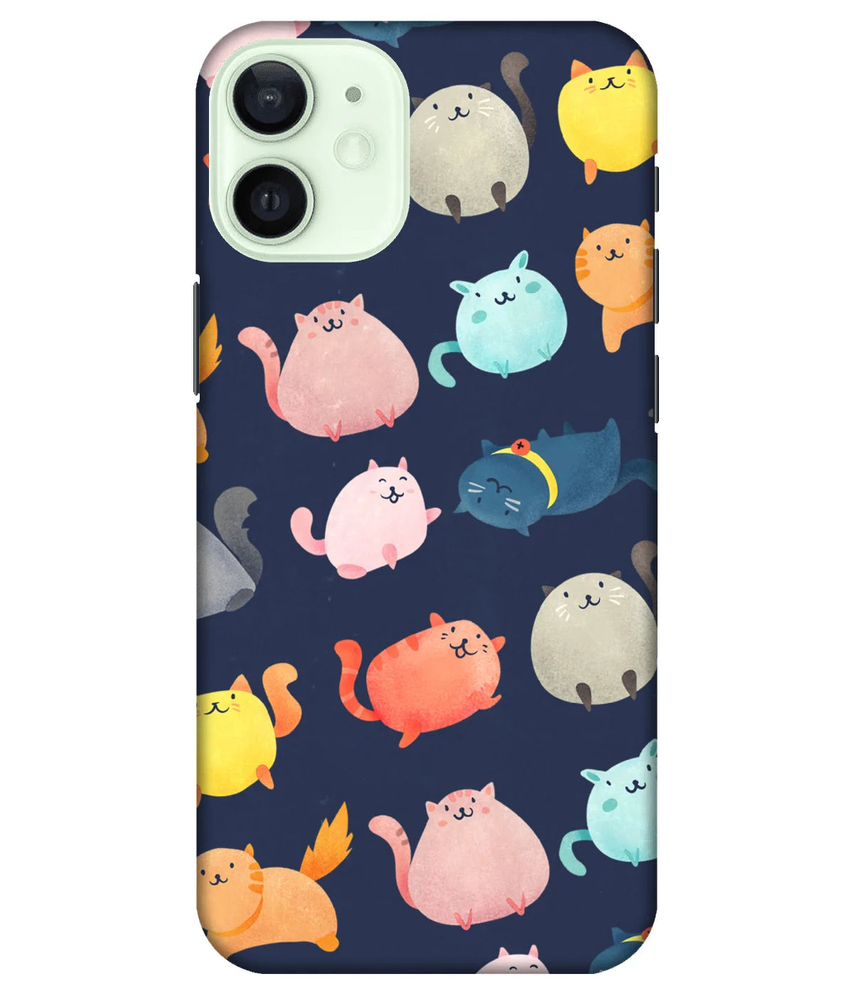 A product shot of a slim hard case with a colorful design.