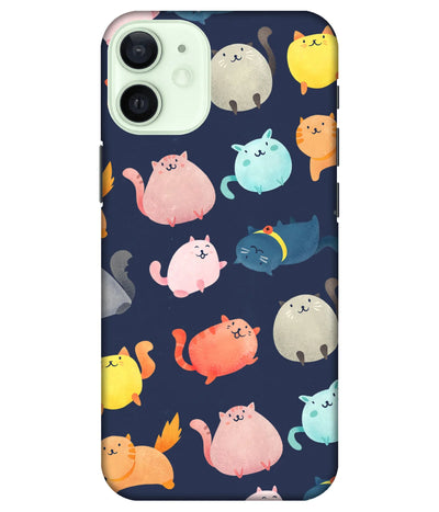 A product shot of a slim hard case with a colorful design.