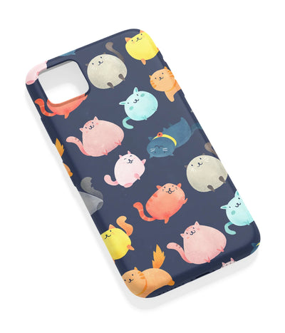 An angled view of a soft silicone case featuring a vibrant design.
