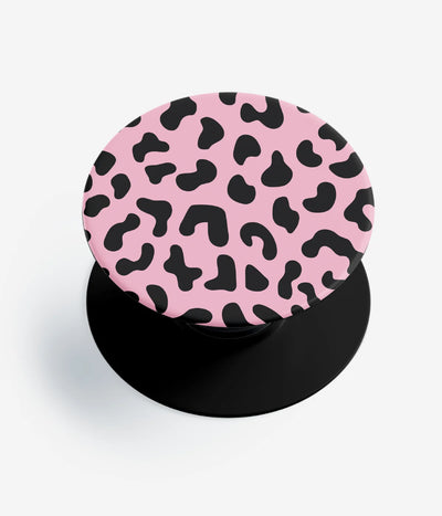 A top-down view of a phone grip holder on a clean white background