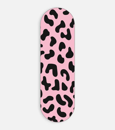 Mobile phone grip slider with a colorful design on a white background