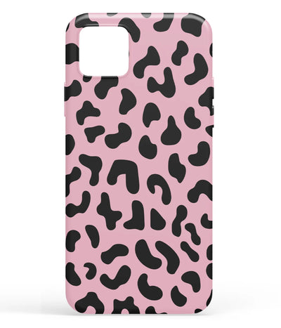 A front-on view of soft silicone phone case with a colorful design.