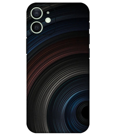 Image of a phone case featuring a mobile skin with a graphic design.