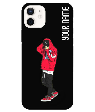 A product shot of a slim hard case with a customizable name.