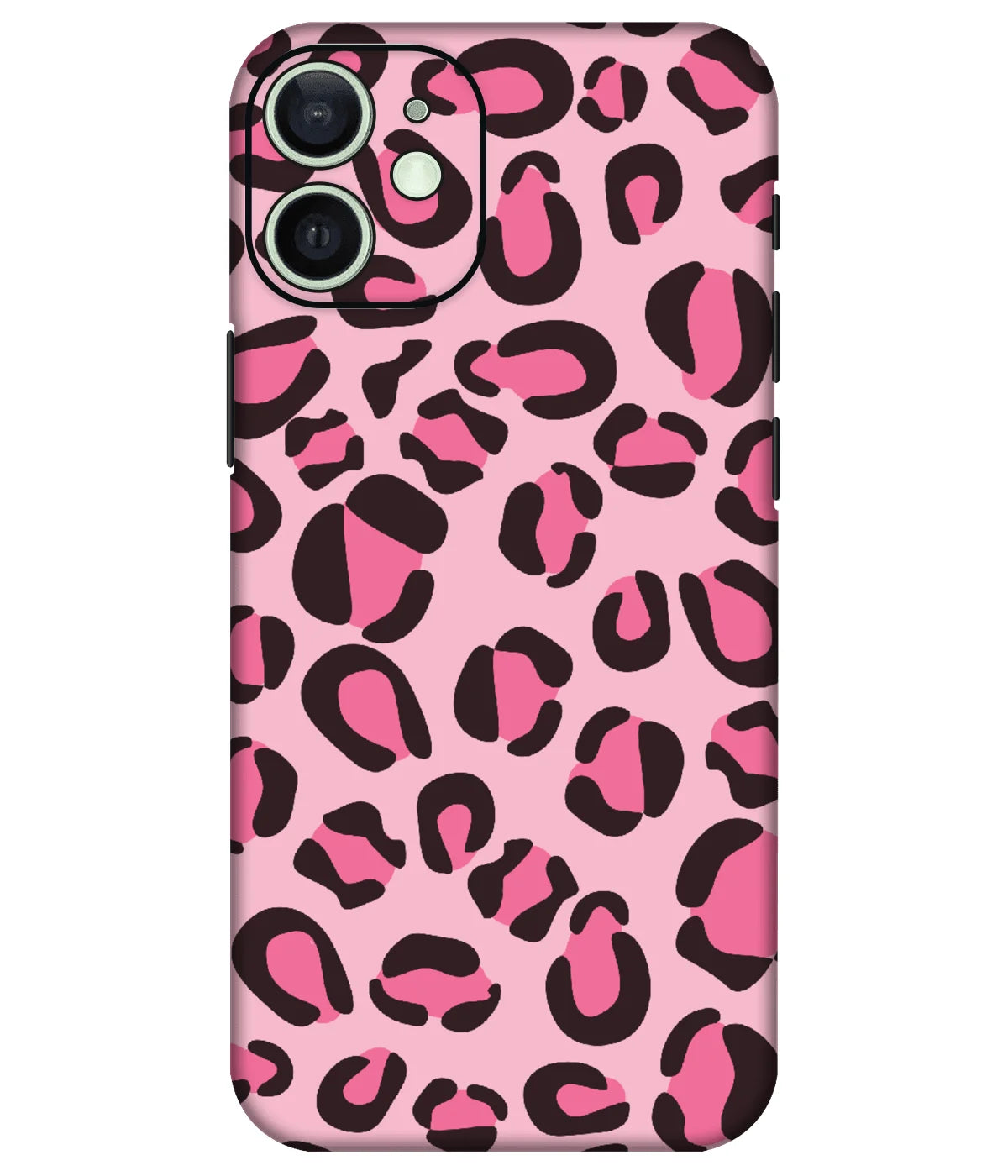 Image of a phone case featuring a mobile skin with a graphic design.
