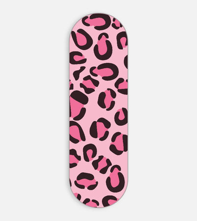 Mobile phone grip slider with a colorful design on a white background