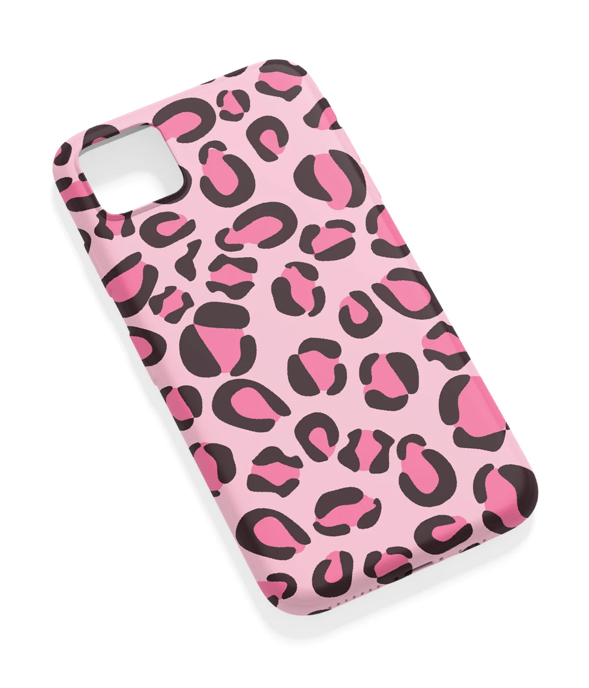 An angled view of a soft silicone case featuring a vibrant design.